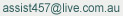 This image when clicked will allow you to send an e-mail to 457 Visa Assistance